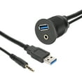 thumbnail image 4 of Car Mount Flush Cable, Multi Use USB Dash Mount Cable Easy Installation with LED Indicators for Boat, 4 of 7