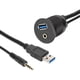 thumbnail image 3 of Cable de Lavado de Montaje en el Automóvil, Cable de Montaje en el Tablero USB USB 3.0 Aux DC 3.5 mm Puerto Fácil Instalación 2M Para Automóvil., 3 of 7
