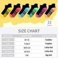 thumbnail image 4 of SkiBeaut 15 Pairs Girls Socks, Athletic Socks for Girls Ankle Sock Cotton Running Sock with Tab for Kids 3-14 Years, 4 of 5