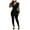 Black, variant on TrendOFT Womens Casual Summer Jumpsuit V Neck Long Sleeve Fashion Sequined Mesh Pocket Rompers For Women One Piece Overalls Black L