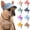 Light Blue, variant on Custom Dog Sun Hat with Ear Holes & Embroidered Name, Personalized Corduroy Baseball Cap for Small Medium Large Dogs Cat, Puppy Yellow Hat Gift for Dog Mom Dad Lover