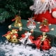 thumbnail image 2 of 4/1 piezas colgantes de campanas navideñas, lazos colgantes para árbol de Navidad, adornos, regalos para Navidad, Año Nuevo, fiesta, festival, decoración, juguetes para niños, 2 of 6