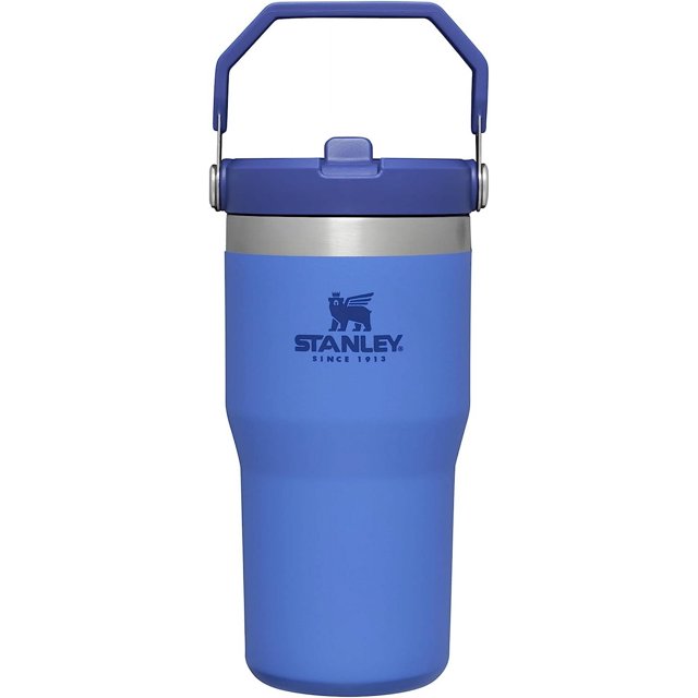 Stanley Gobelet en Acier Inoxydable IceFlow - Bouteille d'Eau Isolée sous Vide pour Maison, Bureau Ou Voiture Gobelet Réutilisable avec Paille Résistant aux Fuites Flip Froid pendant 12 Heures Ou Glacé pendant 2 Jours, Iris, 20 oz / 0.59 L