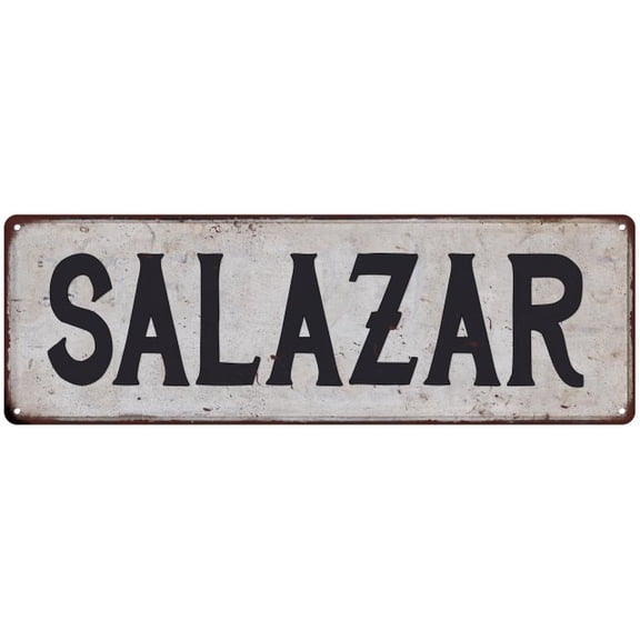 SALAZAR Vintage Look Rustic Chic Metal Sign 6x18 106180036670