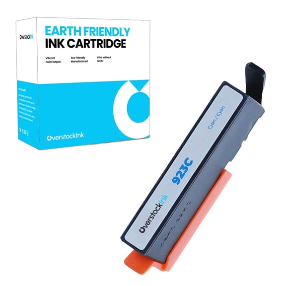 OverstockInk 923 Cyan Ink Cartridge Compatible for 923 Cartridge for OfficeJet Pro 8130 (1 Cyan)