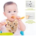 thumbnail image 4 of Dreamtimes 3 PCS Cute Fox Dog Baby Muslin Washcloths, Funny Halloween Face Towel Burp Cloths Ultra Soft Absorbent Cotton Bath Wipes Towels for Newborn Boys Girls, 4 of 7