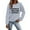 Light Gray, variant on Sweatshirt for Women Casual Long Sleeve Crewneck Letter Printed Loose Womens Tops,Dark Gray,L
