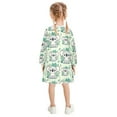thumbnail image 3 of long-sleeved dress Of Cute Cartoon Koala A-line dress with ribbed cuffs Soft and comfortable, 3 of 6