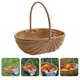 thumbnail image 4 of Handheld Basket Food Storage Basket Multi-function Fruit Basket Woven Basket Fruit Picking Basket, 4 of 4