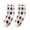 White, variant on JeashCHAT Women Fashion Argyle Pattern Print England Style Cotton Middle Tube Socks