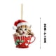 thumbnail image 1 of Decoraciones de Árbol de Navidad Juguetón Lindo Acrílico Colgante Ornamento, 8cm Colgante Decoración para Árbol de Navidad Casa Puerta Pared Mochila Coche Decoración Festiva, 1 of 5