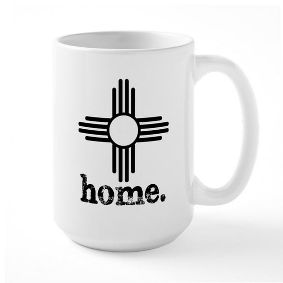 CafePress - New Mexico Home - 15 oz Ceramic Large White Novelty Mug