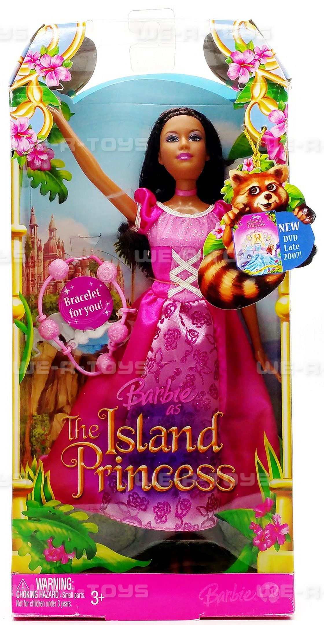 Barbie as The Island Princess African American w/ Pink Dress 2007 Mattel  L1149 - Walmart.com