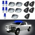 thumbnail image 1 of CCIYU 5 Pack Smoked Cab Roof Running Marker Lens + Blue T10 W5W Wedge 168 194 LED Bulb w/Bases Replacement fit for Replacement fit for Ford F-250 F-350 F450 F550 Super Duty, 1 of 5