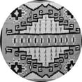 thumbnail image 1 of Ahgly Company Indoor Round Abstract Gray Modern Area Rugs, 3' Round, 1 of 4