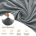 thumbnail image 2 of Funda de banco de comedor Uxcell, para bancos de 39.4 a 55" de longitud, funda de terciopelo con hebilla elástica, funda de banco lavable [Gris oscuro], 2 of 7
