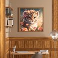thumbnail image 1 of Cuadros Decorativos 5D bricolaje taladro cuadrado completo diamante pintura tigre kit arte decoración del hogar (1) Wdftyju embutido en tela, 1 of 9
