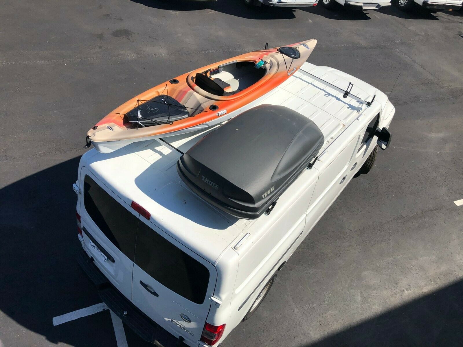 Vantech Heavy Duty 3 Bar Ladder Roof Rack, Fits Nissan NV Standard Cargo Vans All Models