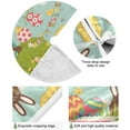 thumbnail image 2 of FMSHPON Easter Tree Skirt Colorful Eggs Bunny Xmas Christmas Tree Skirt Stand Mat for Holiday Party Decoration Indoor Outdoor 48 inches, 2 of 6