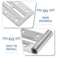 thumbnail image 3 of ULTNICE Garage Door Reinforcement Bracket Silver Iron 2Pcs for Smooth Lifting, 3 of 8