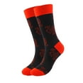 thumbnail image 2 of DJN Women's Valentine's Day Knee High Socks Heart Print Cotton Socks for Wife Black One Size, 2 of 5