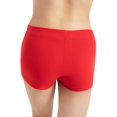 thumbnail image 3 of Capezio Women's Low Rise Boy Cut Short, Red, Large, 3 of 3