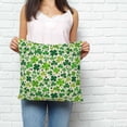 thumbnail image 2 of St. Patrick's Day Pillow Covers 24x24 Inch Decorative Throw Pillow Cover, Vintage Spring Green Lucky Irish Clovers Sofa Pillowcases Accent Cushion Case Home Decor Bedroom Living Room, 2 of 6