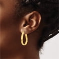 thumbnail image 3 of 10K Polished Hinged Hoop Earrings (26.5x18.45), 3 of 5