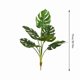 thumbnail image 3 of Adorno de monstrua de hoja de plátano artificial - Decoración decorativa de plantas artificiales en patio interior, textura realista, sin mantenimiento, resistente al clima, 3 of 6