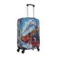 thumbnail image 6 of Cauagu Cartoon Train Hot Air Balloon Print Travel Luggage Cover,Travel Dust-proof Suitcase Cover Softside Suitcase Protector for 18-32inch,Not Included Suitcase, 6 of 8