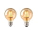 thumbnail image 1 of CHAO Bombillas LED Edison Vintage G95 de 6 W, paquete de 2, blanco cálido 2200 K E27, equivalente a una bombilla incandescente de 48 W, bombilla de filamento retro, decorativa antigua retro L, 1 of 5
