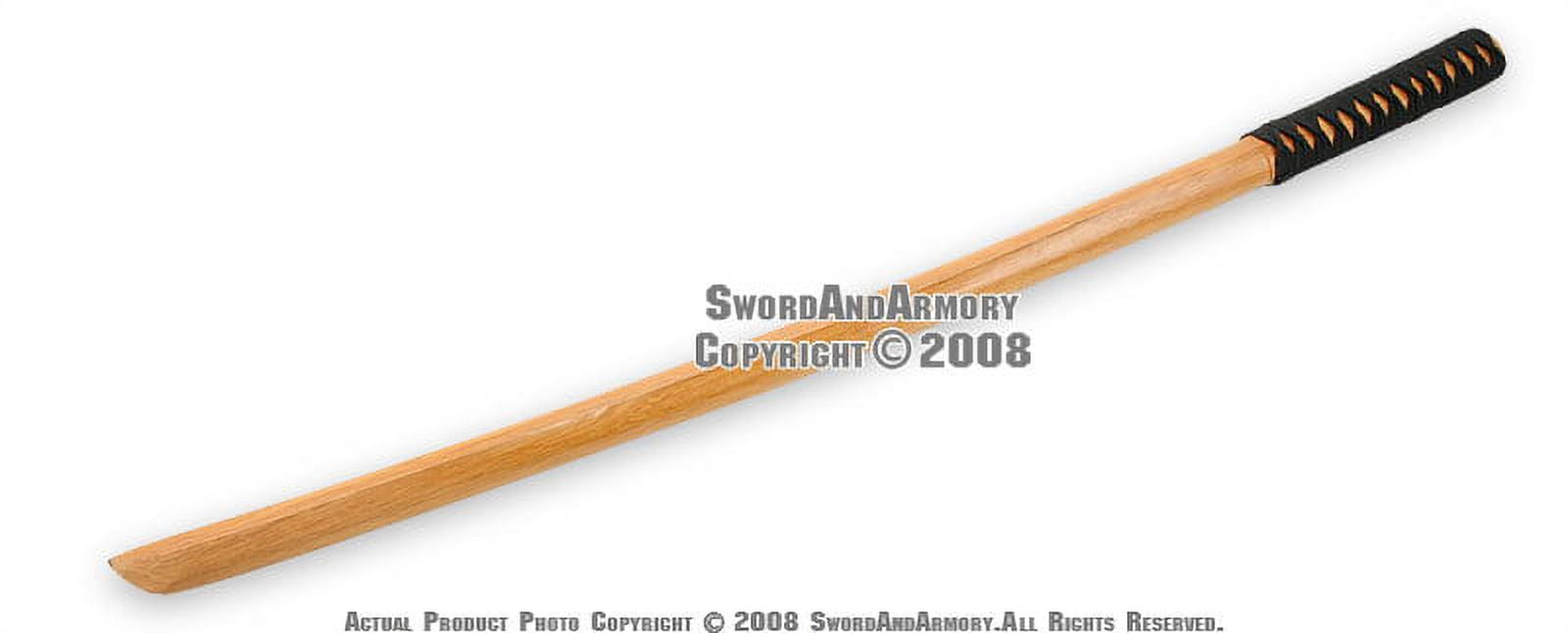 Munetoshi 39" Set of 2 Training Katana Wooden Bokken Practice Sword Kendo Bokuto Natural Martial Art