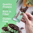 thumbnail image 6 of Quest Protein Bar, Low Carb, Gluten-Free, Mint Chocolate Chunk, 20g Protein, 4 Count, 6 of 9