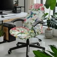 thumbnail image 2 of SEANATIVE Computer Chair Cover Stretch Office Chair Cover Universal Desk Chair Slipcover Chair Protection for Executive Boss Chair Gaming Chairs, L, Hummingbird Flower Butterfly, 2 of 7