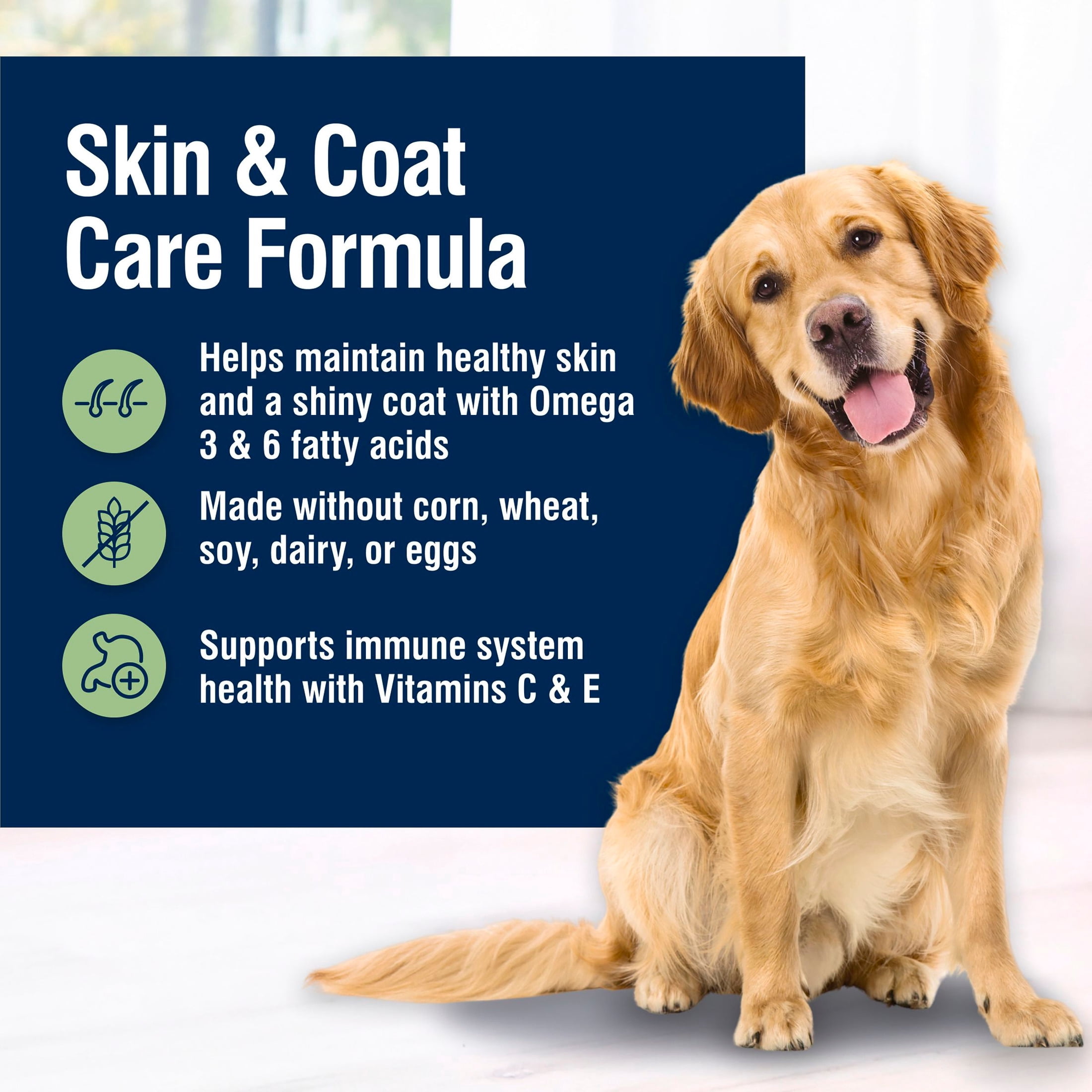 Blue Buffalo True Solutions Skin & Coat Adult Dry Dog Food, Salmon, Chicken Free, 24lb Bag