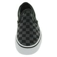 thumbnail image 3 of Vans Classic Slip-On Checkerboard Black / Ankle-High Canvas Skateboarding Shoe - 7.5M 6M, 3 of 5