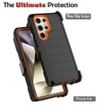 thumbnail image 7 of Njjex For Samsung Galaxy S24 Ultra 5G Case with Belt-Clip Holster ,Heavy Duty Protective Drop Protection Shockproof Cover with [Built in Kickstand] - Orange, 7 of 7