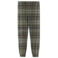 thumbnail image 6 of Wutalume Men's Drawstring Pocket Cuffed Casual Pants with Checkered Print, Comfortable Home Sleep Pants for Everyday Wear and Relaxation,Army Green L, 6 of 7