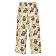 thumbnail image 2 of joogoo Cartoon Monkey Bananas Cute Pajama Pants Pj Bottoms Sleepwear Lounge XL, 2 of 9