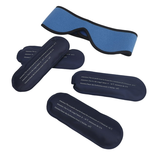 Compresse de Glace Faciale Soulagement Rapide Packs de Gel Réutilisables pour Fatigue des Yeux et des Muscles du Visage