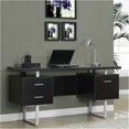 thumbnail image 2 of Bowery Hill 60" Computer Desk in Cappuccino Brown, 2 of 4