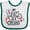 White and Green, variant on Inktastic My Mom is a Nurse Boys or Girls Baby Bib