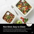 thumbnail image 6 of Just Cook Ceramic Glass Food Storage Container Set for Meal Prep and Leftover Storage, 10 Pack, 6 of 11