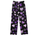 thumbnail image 6 of HaoXianJian 2 Pack Womens Pajama s Long Sleeve with Long Pajama Pant V-neck Soft Sleepwear Heart Printed Pjs Loungewear s Plus Size 2X 3X, 6 of 7
