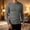 Dark Gray, variant on Cable Knit Sweater Men Fall Winter Ribbed Casual Warm Casual Sweaters Slim Crew Neck Gray M