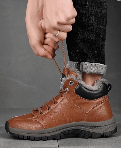 Men Hiking Shoes foot arch pad Anti-Fatigue Anti Slip Shock-Absorbing Outdoor Snow Warm Running Boots,Large Sizes 6 to 13