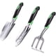 thumbnail image 1 of Juego de herramientas de jardín, paquete de 3 palas de jardín de aleación de aluminio con mango ergonómico antideslizante de goma, paleta incluida, paleta de trasplante y rastrillo de mano para culti Namotu WMPH-1145, 1 of 7