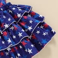 thumbnail image 6 of Toddler Girl 4th of July Outfit Short Sleeve T Shirt + Stars Stripes Suspender Skirts Overall Dress Set Kids Fourth Of July Clothes, 6 of 7
