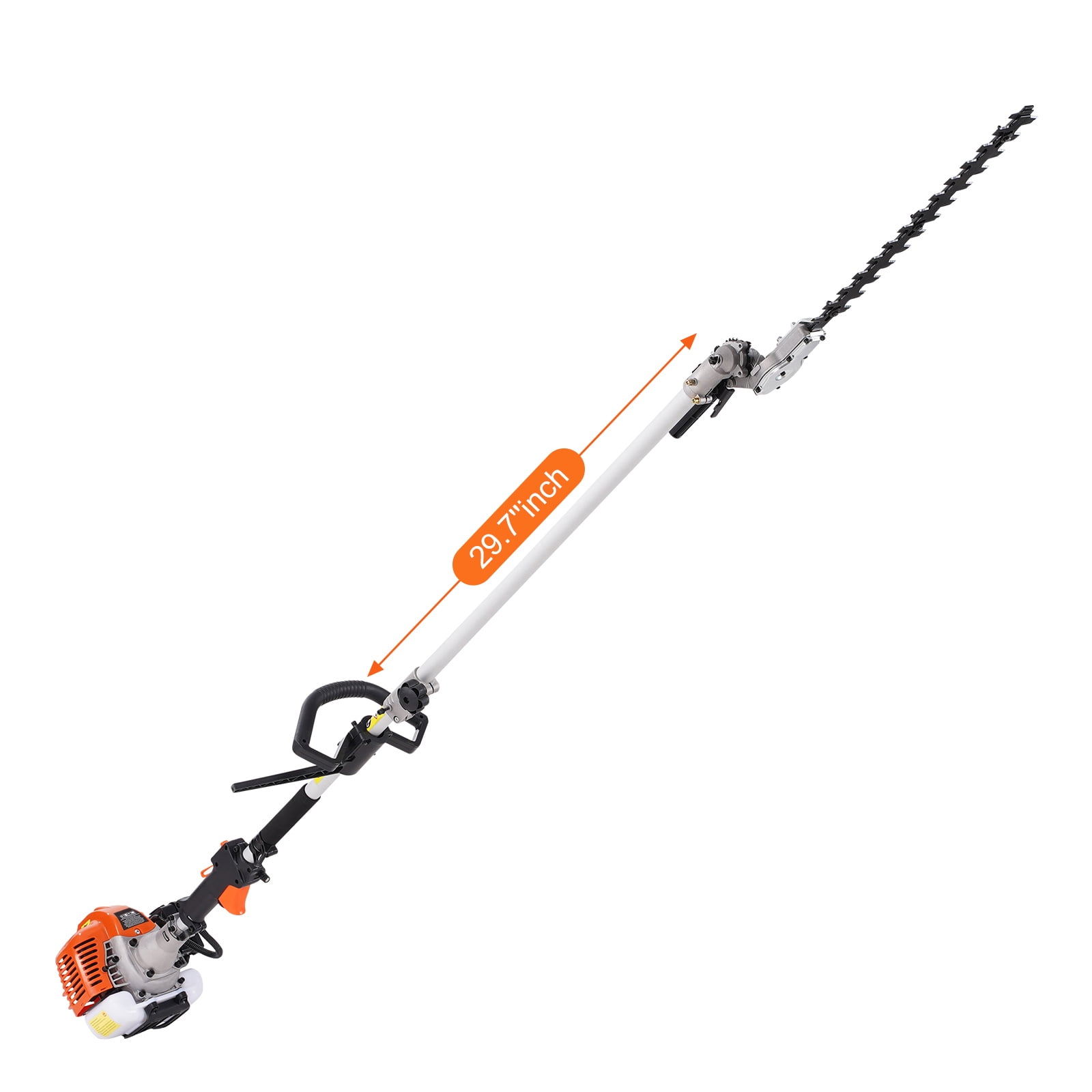 KFFKFF 26cc 2 Cycle Gas Hedge Trimmer, Grass Shear with Double Sided Blade, 270° Adjustable Cutter Head, Weed Eater for Pruning Shrubs, Bushes