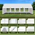 thumbnail image 6 of ChaoLink 13x20 FT Party Tent Heavy Duty Wedding Canopy with White Large Roof,Detachable Sidewalls,and 3 Storage Bags,Outdoor Party Canopy for Wedding Parties,Outdoor Events,and Camping, 6 of 7
